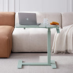 Modern Minimalist Rectangular Medium Density Fiberboard Iron Height-Adjustable Mobile Desk 1-Tier For Home Office DFM-F