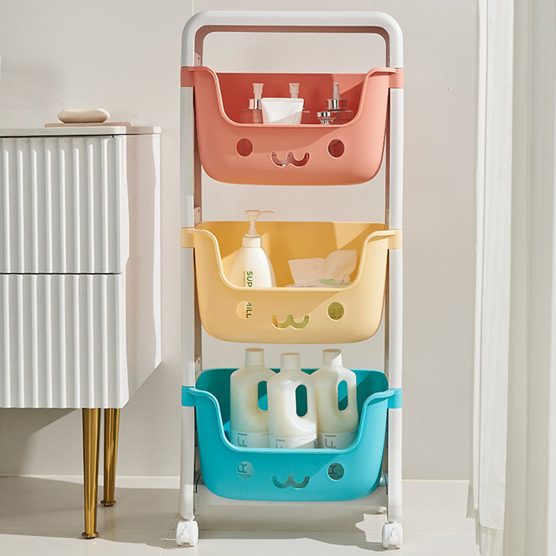 Lumendat Contemporary Creative Rectangular Cat-Shaped Kids PP Storage Shelf 2/3/4 Tier For Living Room Lumendat
