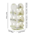 Lumendat Contemporary Creative Rectangular Christmas Tree HDPE Rotatable Kids Bookshelf 4-Tier For Home Office Lumendat
