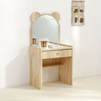 Lumendat Contemporary Creative Rectangular Pine Wood Kids Desk & Chair Set 1-Drawer For Bedroom Lumendat