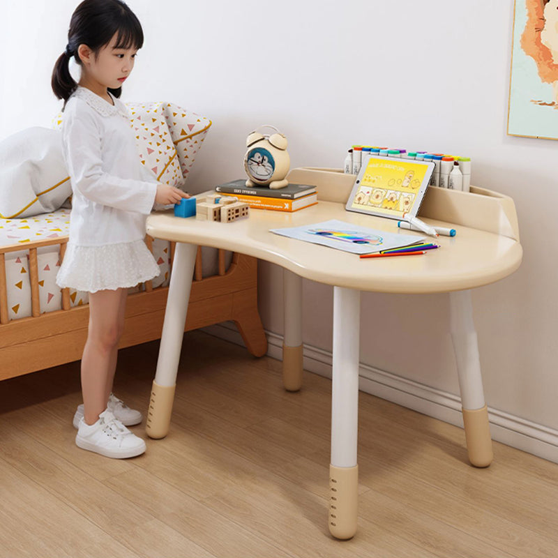 Lumendat Contemporary Scandinavian Oval Solid Wood Eco-Panel Rubber Injection- Molding Height-Adjustable Kids Desk & Chair Set For Bedroom Lumendat