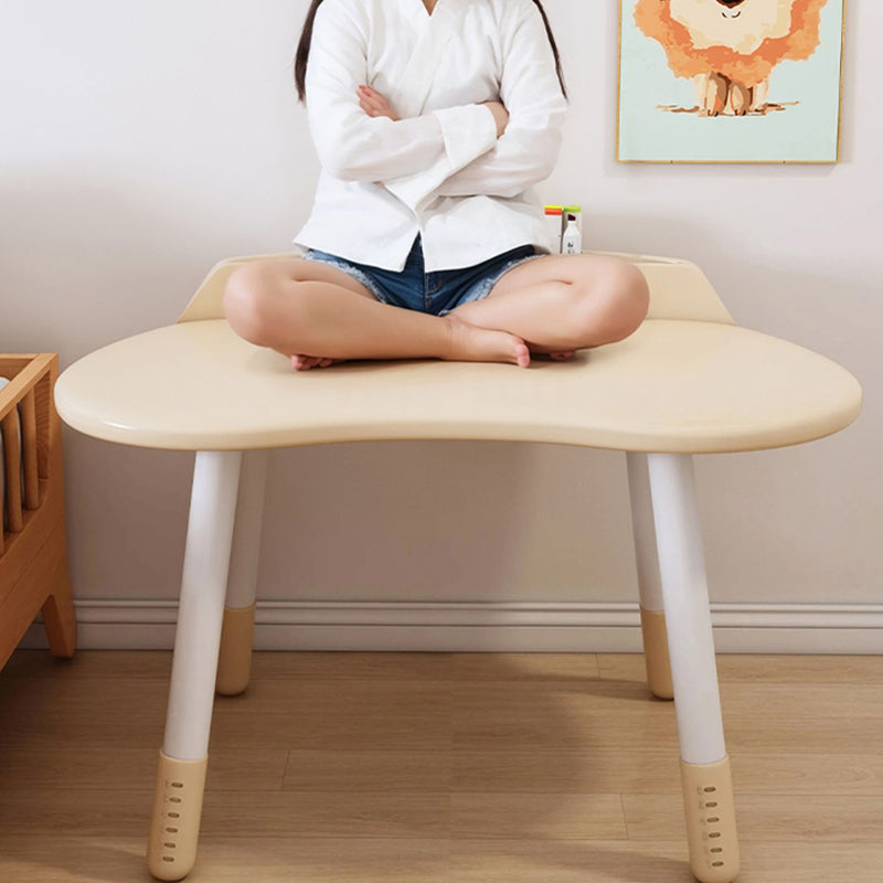 Lumendat Contemporary Scandinavian Oval Solid Wood Eco-Panel Rubber Injection- Molding Height-Adjustable Kids Desk & Chair Set For Bedroom Lumendat