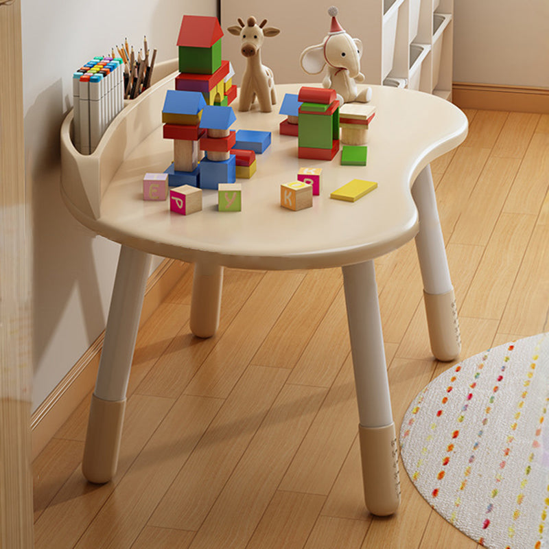Lumendat Contemporary Scandinavian Oval Solid Wood Eco-Panel Rubber Injection- Molding Height-Adjustable Kids Desk & Chair Set For Bedroom Lumendat