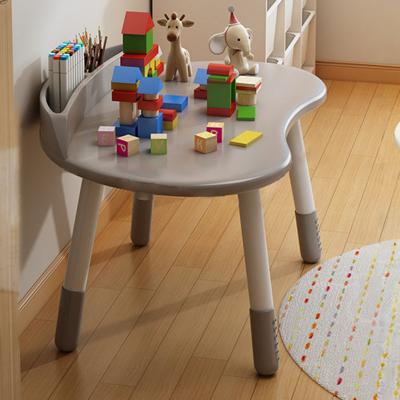 Lumendat Contemporary Scandinavian Oval Solid Wood Eco-Panel Rubber Injection- Molding Height-Adjustable Kids Desk & Chair Set For Bedroom Lumendat