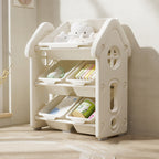 Lumendat Contemporary Creative Rectangular HDPE Treehouse-Shape Storage Cabinet 3-Tier For Bedroom & Living Room Lumendat