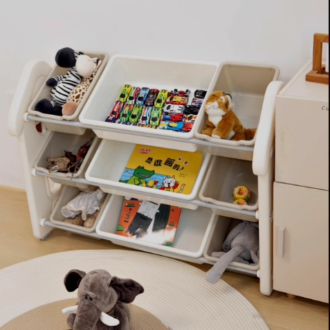 Lumendat Contemporary Creative Rectangular HDPE Treehouse-Shape Storage Cabinet 3-Tier For Bedroom & Living Room Lumendat
