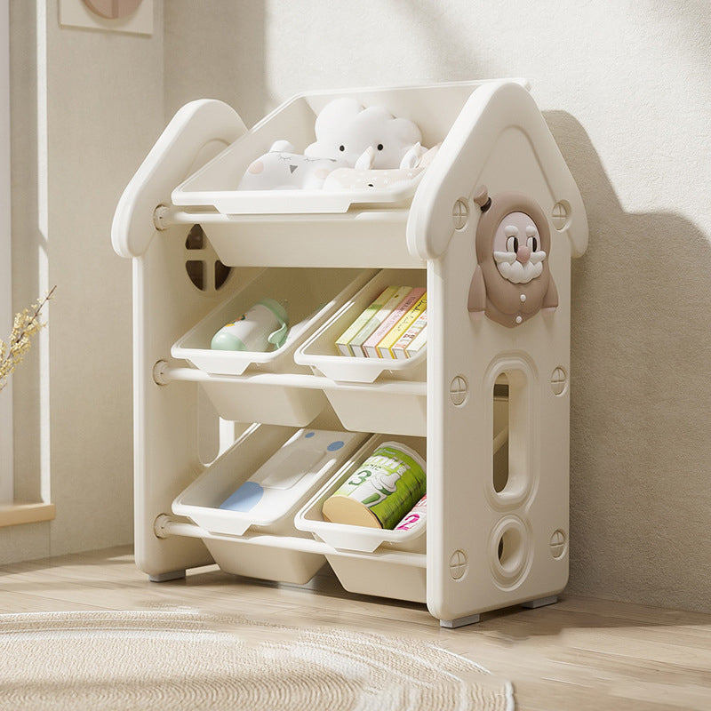 Lumendat Contemporary Creative Rectangular HDPE Treehouse-Shape Storage Cabinet 3-Tier For Bedroom & Living Room Lumendat