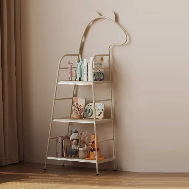 Lumendat Contemporary Creative Rectangular Dinosaur-Shaped Iron Kids Storage Bookshelf 3-Tier For Living Room & Bedroom Lumendat
