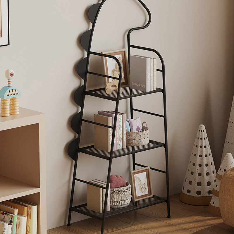 Lumendat Contemporary Creative Rectangular Dinosaur-Shaped Iron Kids Storage Bookshelf 3-Tier For Living Room & Bedroom Lumendat