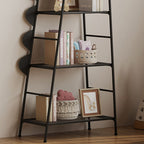 Lumendat Contemporary Creative Rectangular Dinosaur-Shaped Iron Kids Storage Bookshelf 3-Tier For Living Room & Bedroom Lumendat