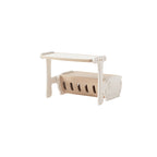 Lumendat Contemporary Creative Rectangular HDPE Desk & Chair Set With 1 Storage Cabinet For Living Room Lumendat