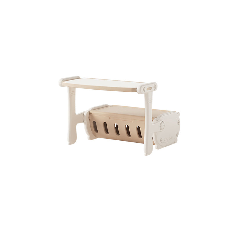 Lumendat Contemporary Creative Rectangular HDPE Desk & Chair Set With 1 Storage Cabinet For Living Room Lumendat