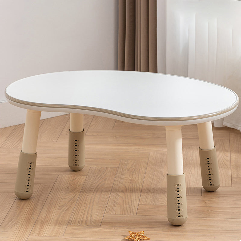 Lumendat Contemporary Creative Oval Medium-Density Fiberboard PP Height-Adjustable Kids Table For Living Room & Bedroom Lumendat
