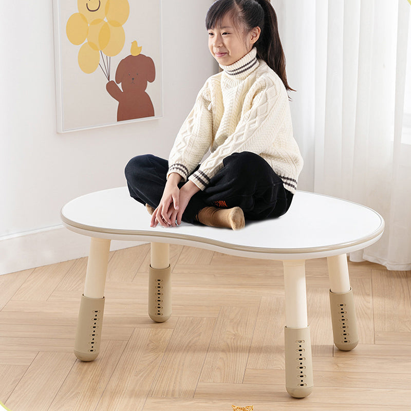 Lumendat Contemporary Creative Oval Medium-Density Fiberboard PP Height-Adjustable Kids Table For Living Room & Bedroom Lumendat