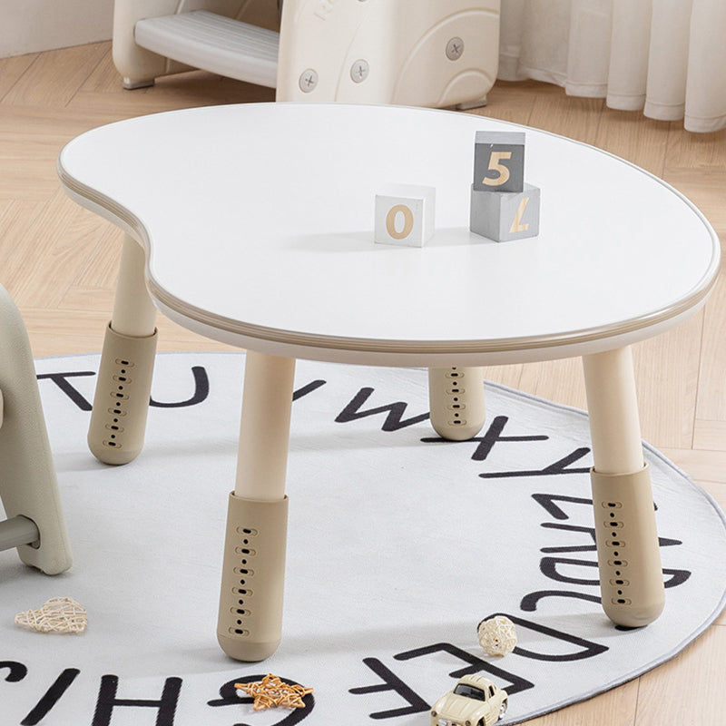 Lumendat Contemporary Creative Oval Medium-Density Fiberboard PP Height-Adjustable Kids Table For Living Room & Bedroom Lumendat