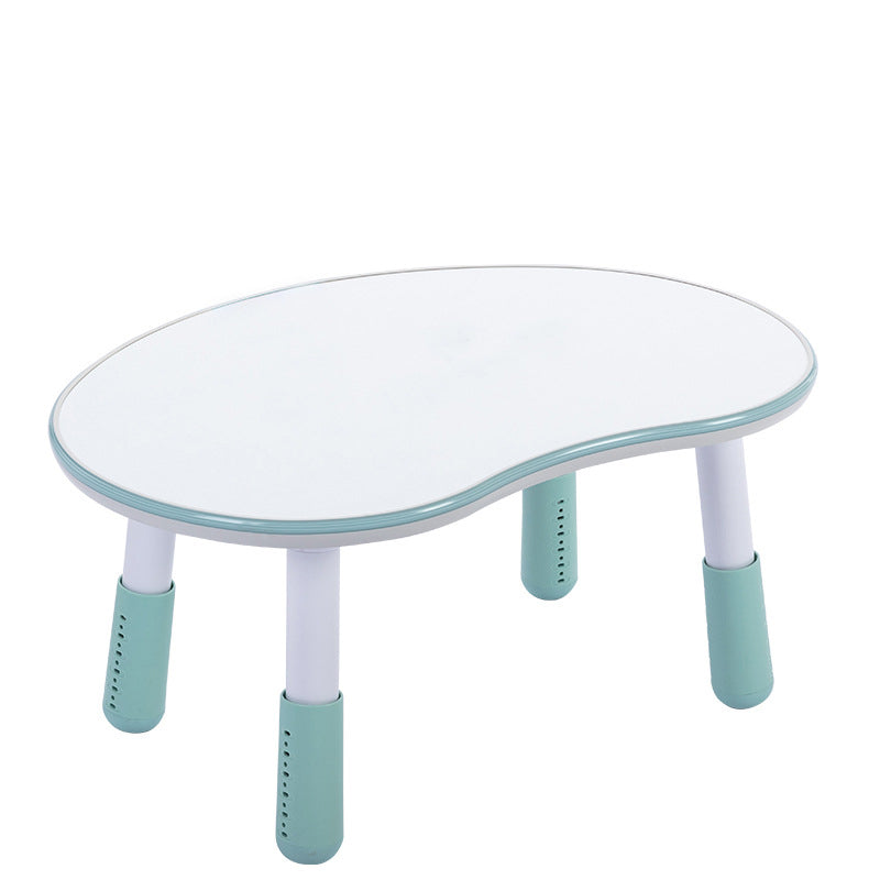 Lumendat Contemporary Creative Oval Medium-Density Fiberboard PP Height-Adjustable Kids Table For Living Room & Bedroom Lumendat