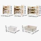 Lumendat Contemporary Creative Rectangular HDPE Iron PE Storage Shelf 3/4-Tier For Living Room & Bedroom Lumendat