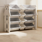 Lumendat Contemporary Creative Rectangular HDPE Iron PE Storage Shelf 3/4-Tier For Living Room & Bedroom Lumendat