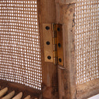Traditional Chinese Slim Storage Cabinet: Natural Indonesian Rattan & Handwoven - Space-Saving Storage Sideboard For Living Room Lumendat