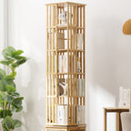 Modern Minimalist Rectangular Bamboo Medium Density Fiberboard Bookshelves 6/7-Tier For Home Office DFM-F
