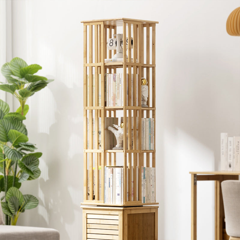 Modern Minimalist Rectangular Bamboo Medium Density Fiberboard Bookshelves 6/7-Tier For Home Office DFM-F