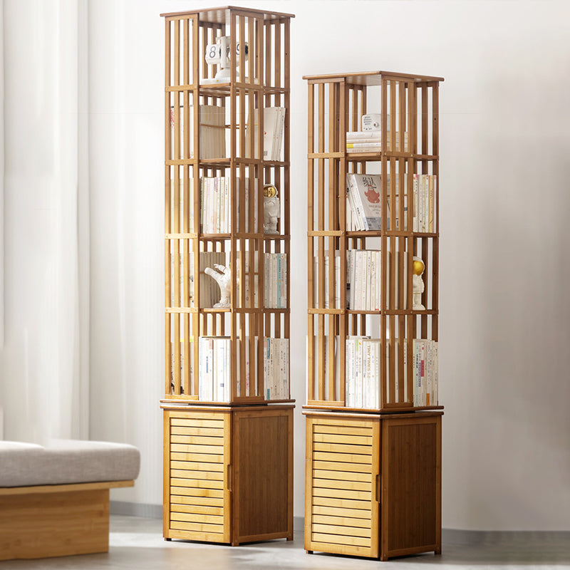 Modern Minimalist Rectangular Bamboo Medium Density Fiberboard Bookshelves 6/7-Tier For Home Office DFM-F