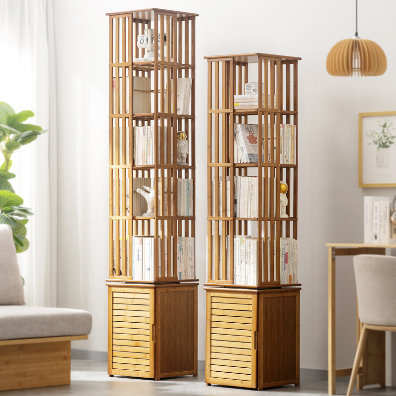 Modern Minimalist Rectangular Bamboo Medium Density Fiberboard Bookshelves 6/7-Tier For Home Office DFM-F
