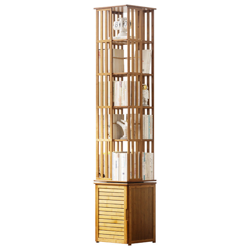 Modern Minimalist Rectangular Bamboo Medium Density Fiberboard Bookshelves 6/7-Tier For Home Office DFM-F