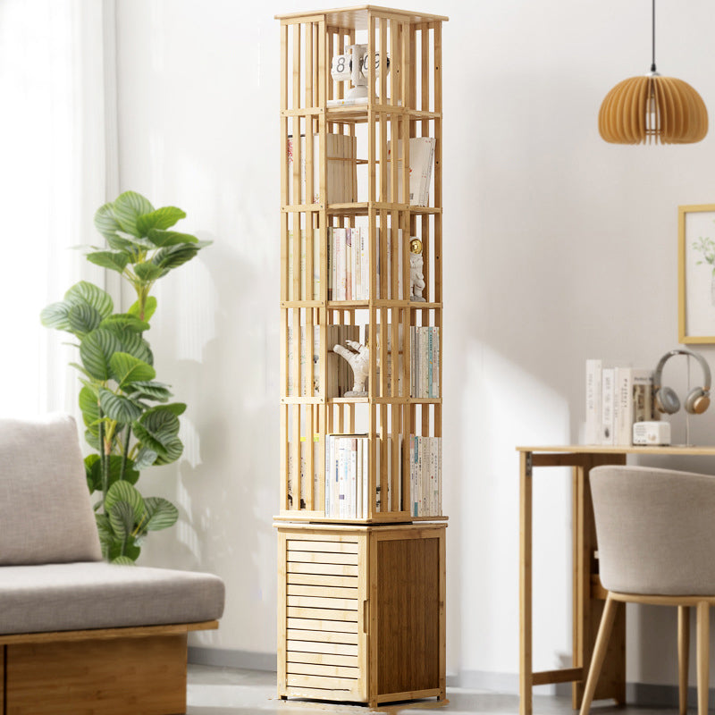 Modern Minimalist Rectangular Bamboo Medium Density Fiberboard Bookshelves 6/7-Tier For Home Office DFM-F