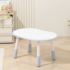 Lumendat Modern Minimalist Oval Eco-Friendly Board Kid Side Table 4-Leg For Living Room Lumendat