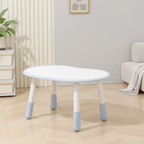 Lumendat Modern Minimalist Oval Eco-Friendly Board Kid Side Table 4-Leg For Living Room Lumendat