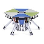 Modern Minimalist Hexagonal High-density Medium-density Fiberboard Iron Desks Foldable For Home Office DFM-F