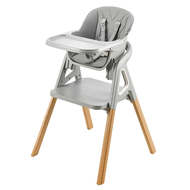 Lumendat Modern Minimalist Curved Polypropylene Solid Wood Kids' Dining Chair Backrest Armrest For Dining Room Lumendat