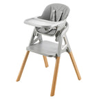 Lumendat Modern Minimalist Curved Polypropylene Solid Wood Kids' Dining Chair Backrest Armrest For Dining Room Lumendat