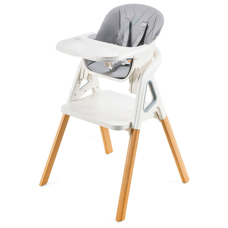 Lumendat Modern Minimalist Curved Polypropylene Solid Wood Kids' Dining Chair Backrest Armrest For Dining Room Lumendat