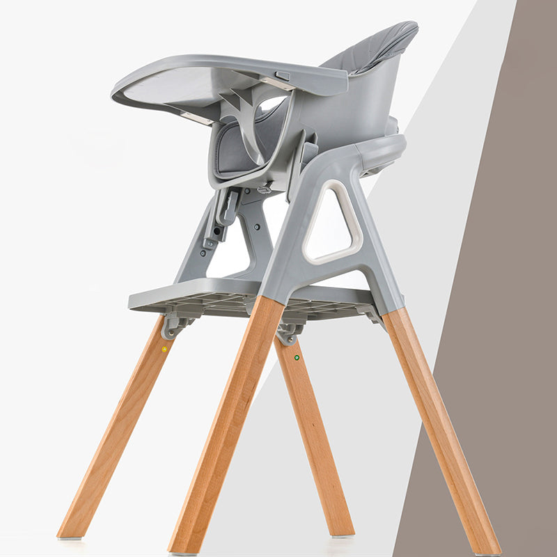 Lumendat Modern Minimalist Curved Polypropylene Solid Wood Kids' Dining Chair Backrest Armrest For Dining Room Lumendat