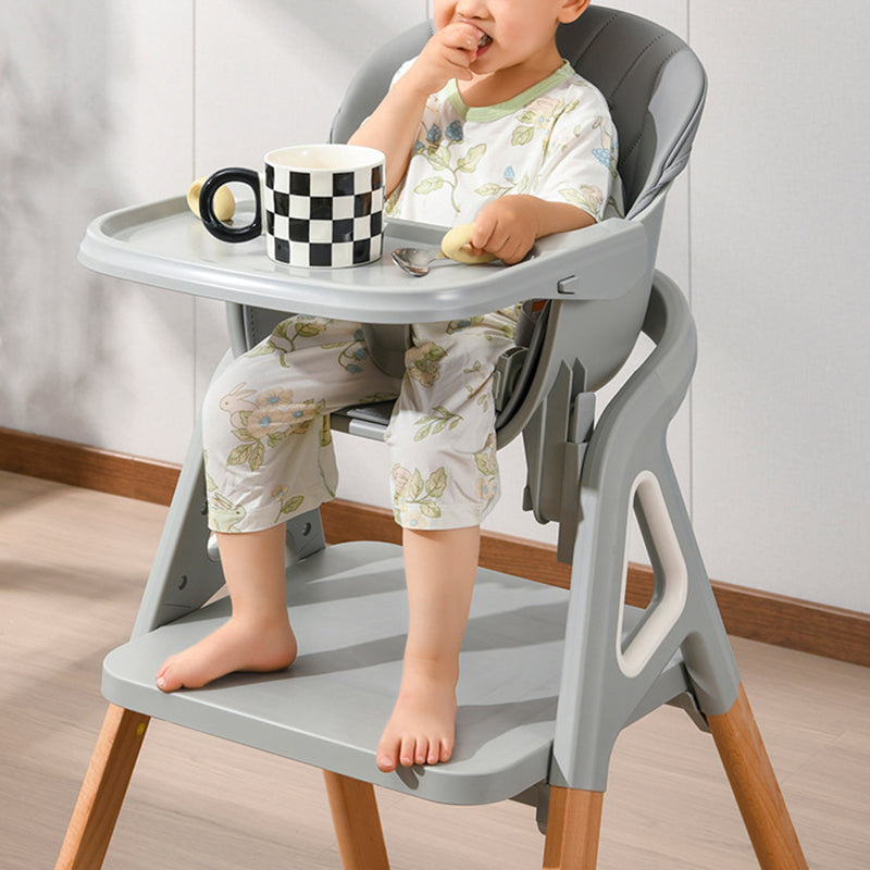 Lumendat Modern Minimalist Curved Polypropylene Solid Wood Kids' Dining Chair Backrest Armrest For Dining Room Lumendat