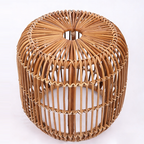 Modern Minimalist Bamboo Rattan Outdoor Side Table Lightweight, Durable, Eco-Friendly & Breathable Design For Patio And Garden Lumendat