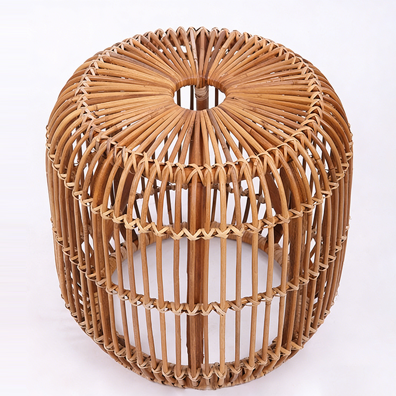 Modern Minimalist Bamboo Rattan Outdoor Side Table Lightweight, Durable, Eco-Friendly & Breathable Design For Patio And Garden Lumendat