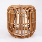Modern Minimalist Bamboo Rattan Outdoor Side Table Lightweight, Durable, Eco-Friendly & Breathable Design For Patio And Garden Lumendat