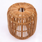 Modern Minimalist Bamboo Rattan Outdoor Side Table Lightweight, Durable, Eco-Friendly & Breathable Design For Patio And Garden Lumendat