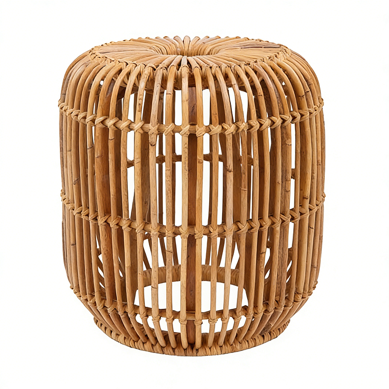 Modern Minimalist Bamboo Rattan Outdoor Side Table Lightweight, Durable, Eco-Friendly & Breathable Design For Patio And Garden Lumendat