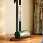 Solid Ash Wood Erhu-Shaped Design Hall Tree - Retro Coat Rack With Smooth Hooks And Strong Load Capacity Lumendat