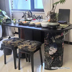 Premium Small Space Friendly Ash Wood Dining Table - French Oval Table With Thick Solid Top, Anti-Collision Rounded Corners, Durable For 6 Seats Lumendat