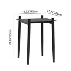 Industrial Style Sturdy Outdoor Coffee Table - 4-Leg Stability Strong Foundation For Balcony & Garden Lumendat