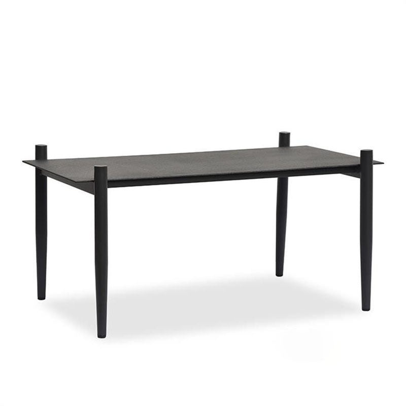 Industrial Style Sturdy Outdoor Coffee Table - 4-Leg Stability Strong Foundation For Balcony & Garden Lumendat
