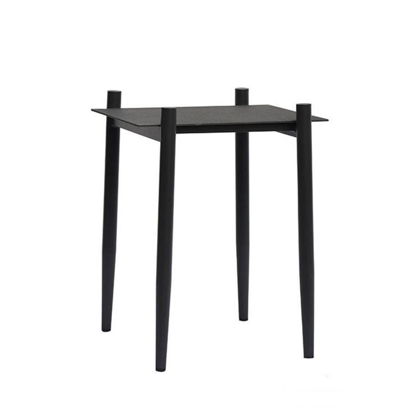 Industrial Style Sturdy Outdoor Coffee Table - 4-Leg Stability Strong Foundation For Balcony & Garden Lumendat