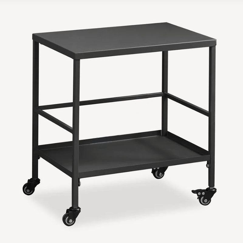 Versatile Outdoor Cart End Table - 2-Tier Movable Storage For Gardens & Outdoor Patios Lumendat