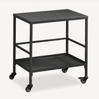 Versatile Outdoor Cart End Table - 2-Tier Movable Storage For Gardens & Outdoor Patios Lumendat