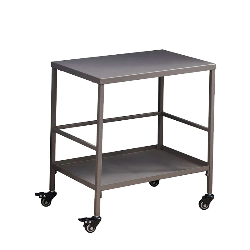 Versatile Outdoor Cart End Table - 2-Tier Movable Storage For Gardens & Outdoor Patios Lumendat